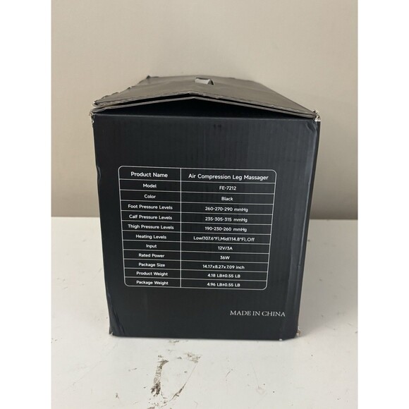 Leg Massger w Heat Compression Foot Calf Thigh Massage 3 Heat 6 Massage Settings - Picture 6 of 16